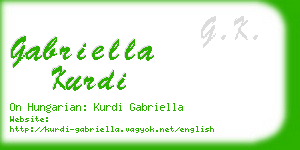 gabriella kurdi business card